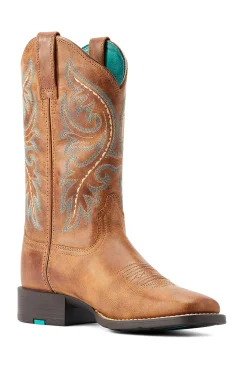 Ariat Round Up Back Zip dame westernstøvler med glidelås