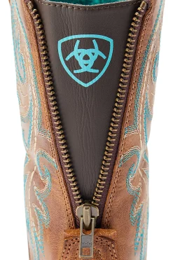 Ariat Round Up Back Zip dame westernstøvler med glidelås