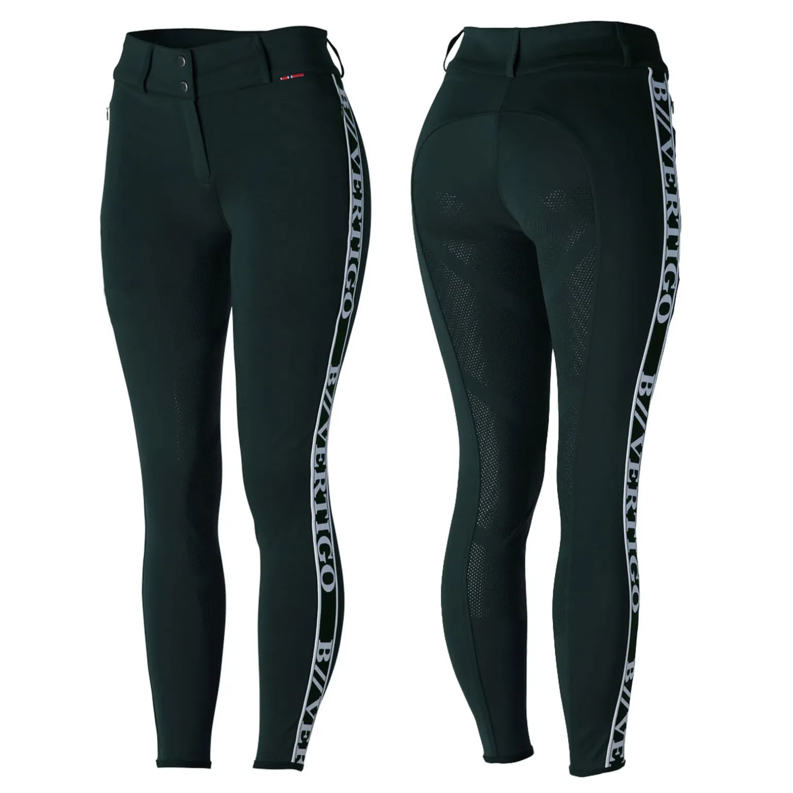 B Vertigo Angelika funksjonell ridebukse med høyt liv, helforsterket med silikon, dame