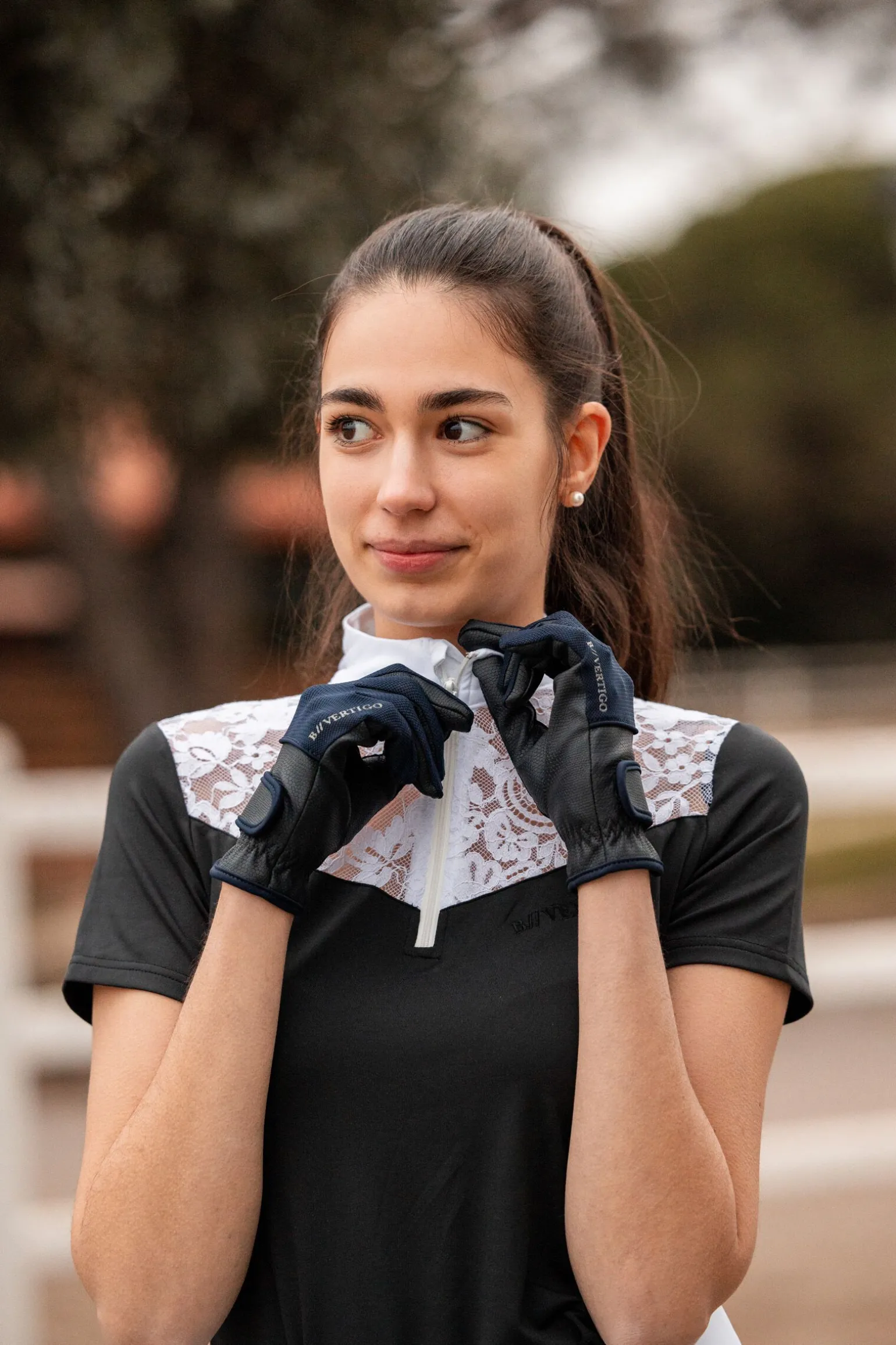 B Vertigo Carla sommer-ridehansker i mesh til dame