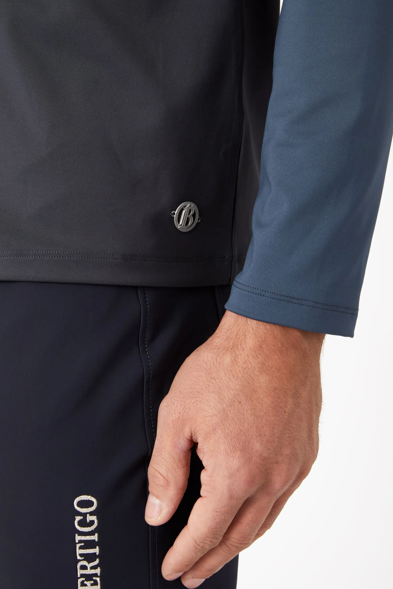 B Vertigo Edmund treningsskjorte med glidelås til herre