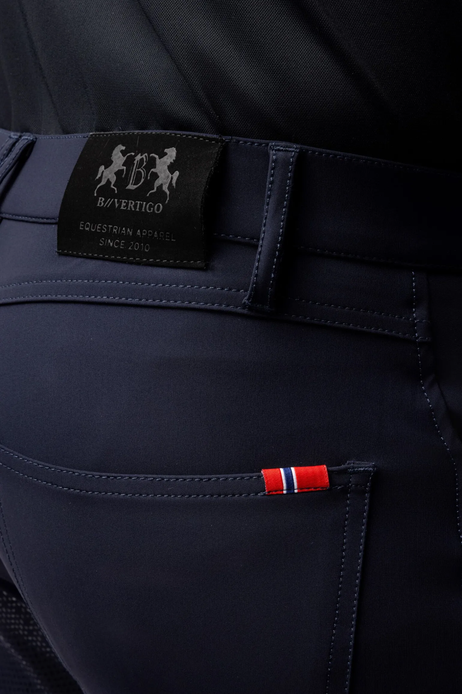B Vertigo Ethan helforsterket, funksjonell ridebukse til herre
