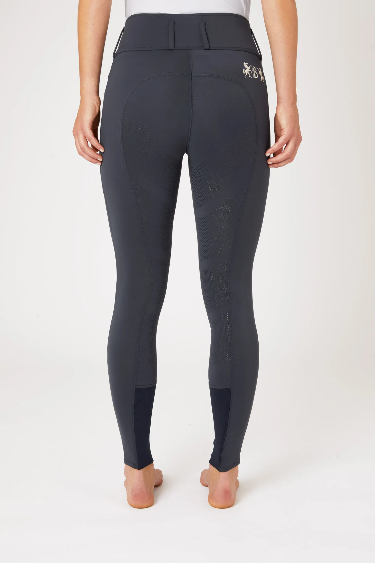 B Vertigo Meghan helforsterkede ridebukser med høyt liv til dame