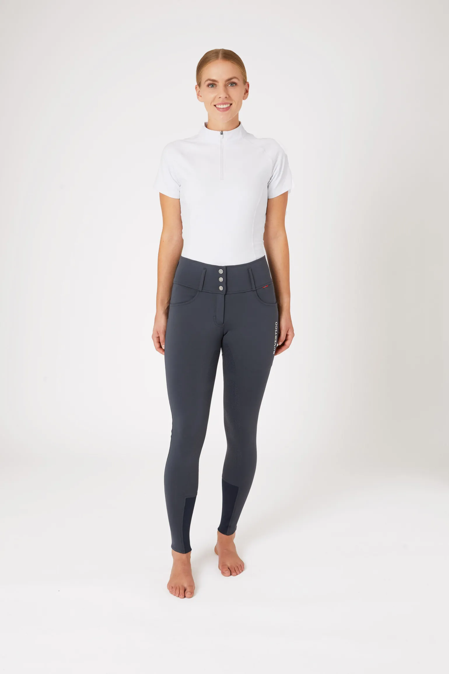 B Vertigo Meghan helforsterkede ridebukser med høyt liv til dame