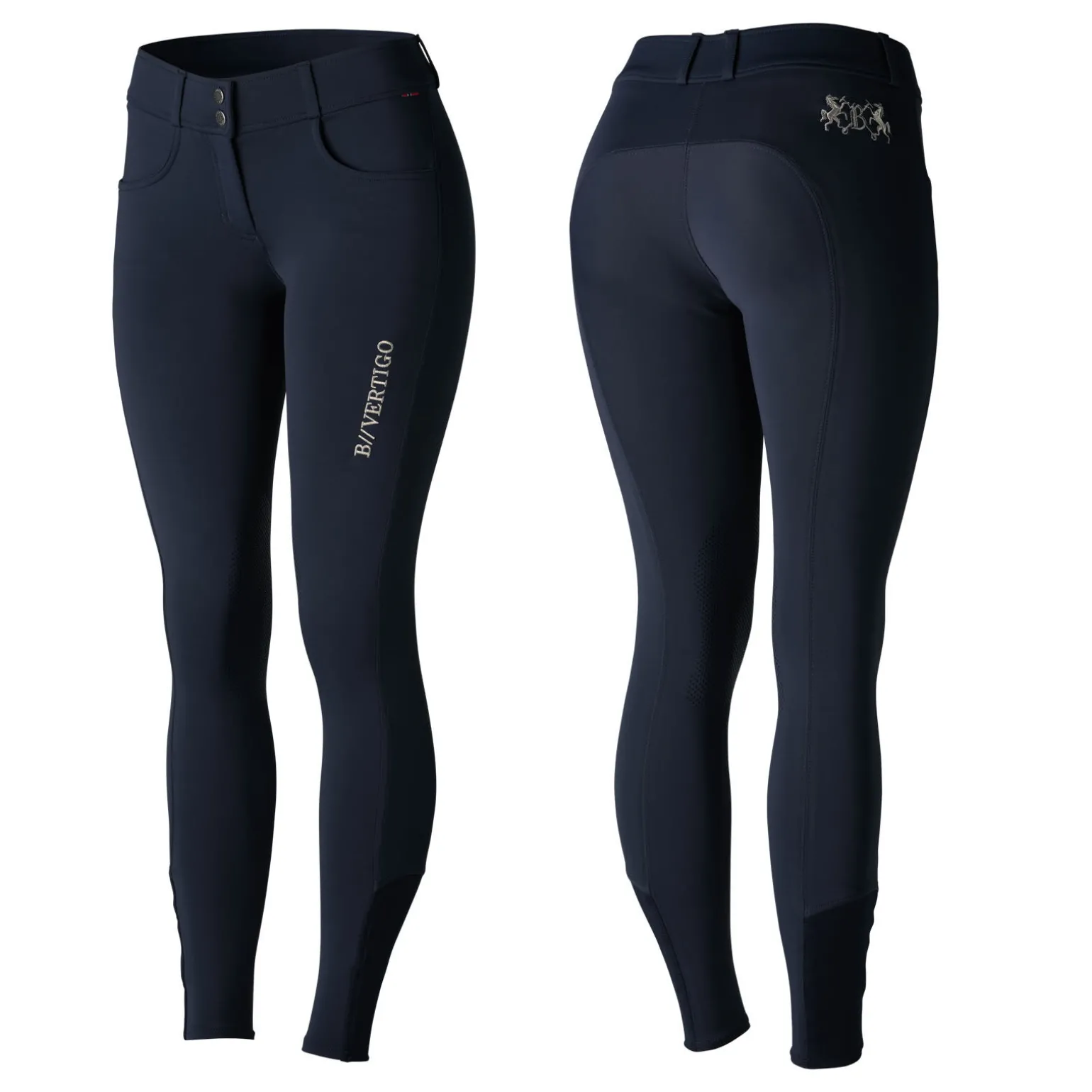 B Vertigo Meghan ridebukse med kneforstering i silikon, dame