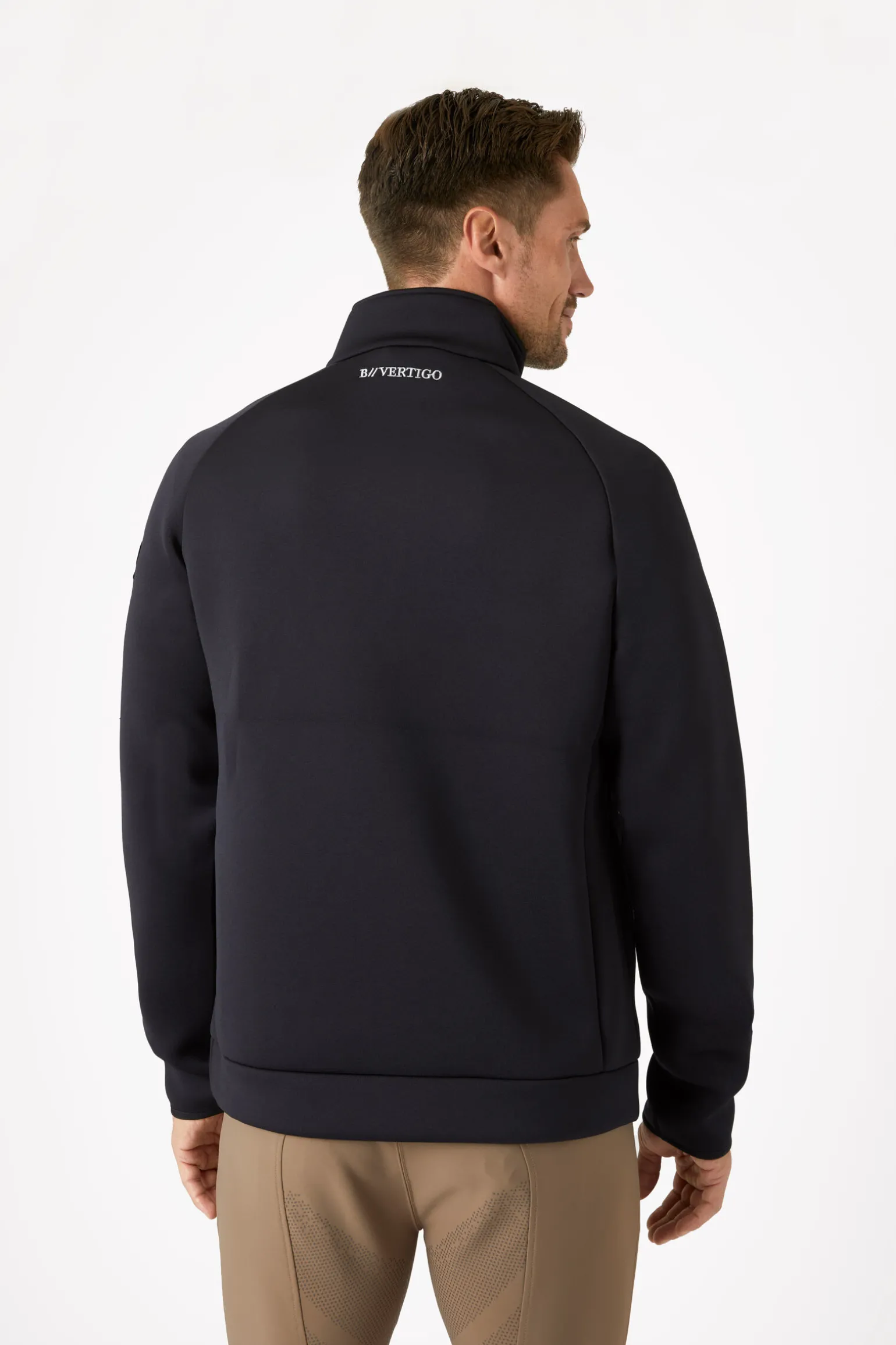 B Vertigo Nicolas funksjonell treningsskjorte med glidelåslommer, herre