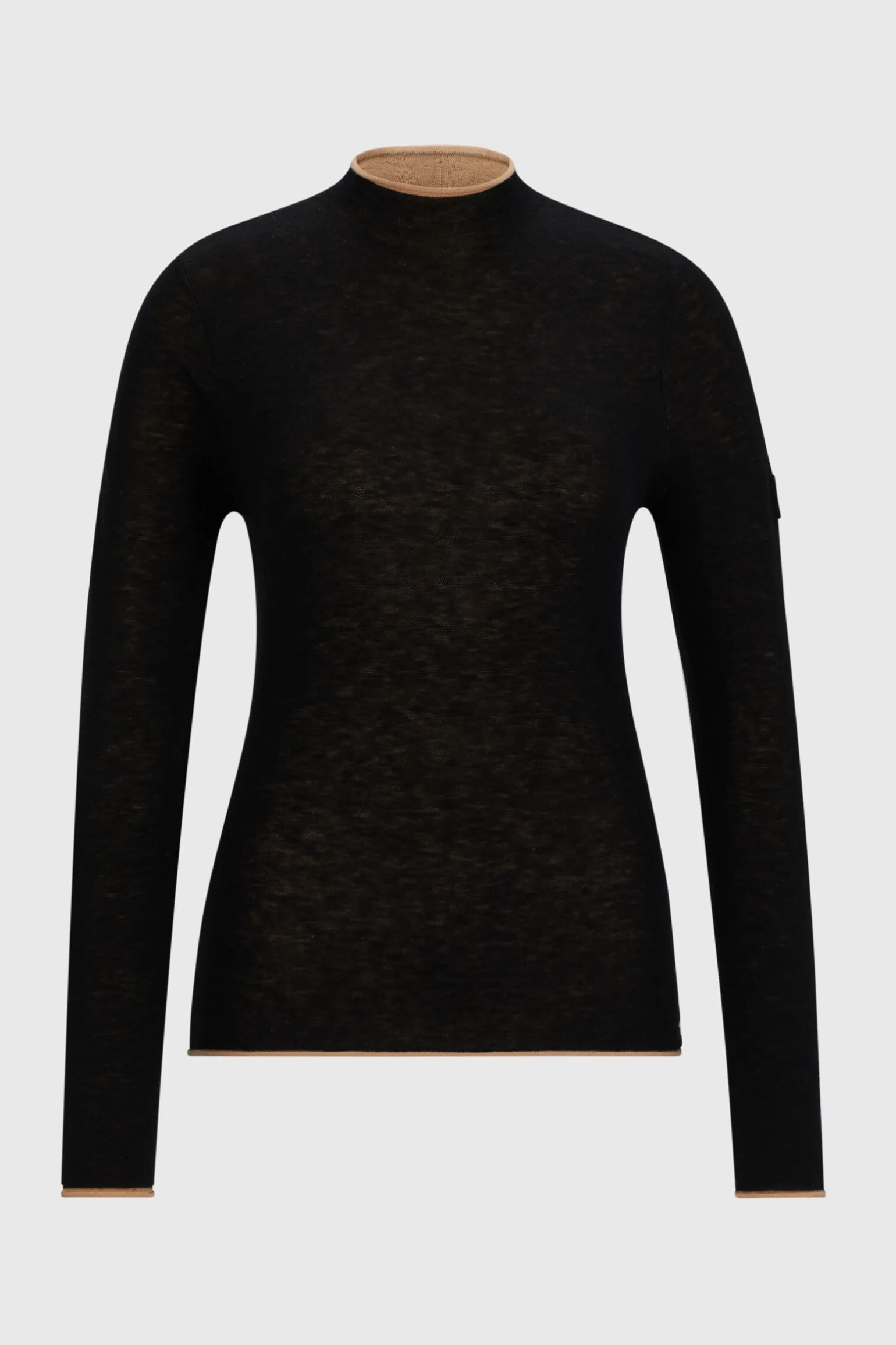 Boss May myk strikket høyhalset genser