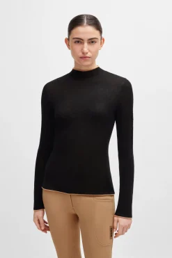 Boss May myk strikket høyhalset genser