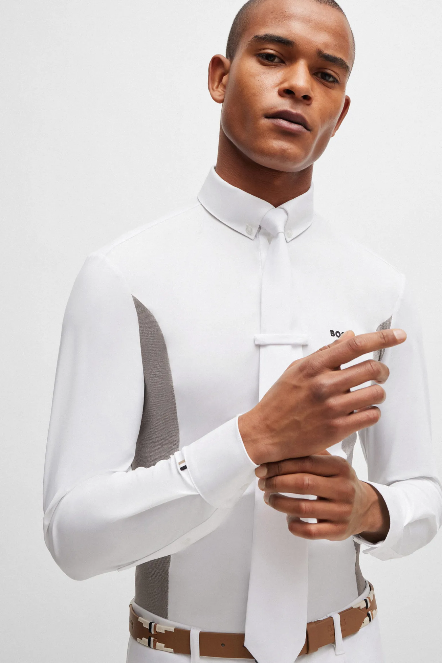 Boss Norman show-skjorte med sidepanel