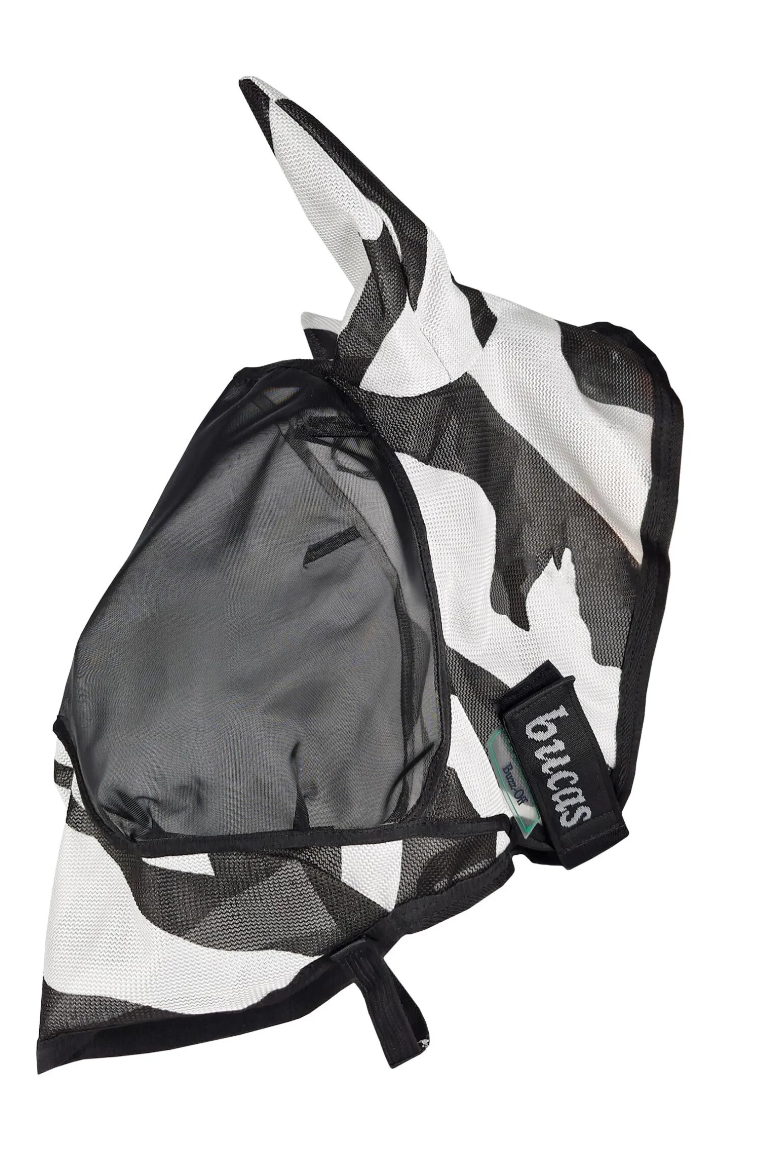 Bucas Buzz-Off Zebra Deluxe Fluemaske