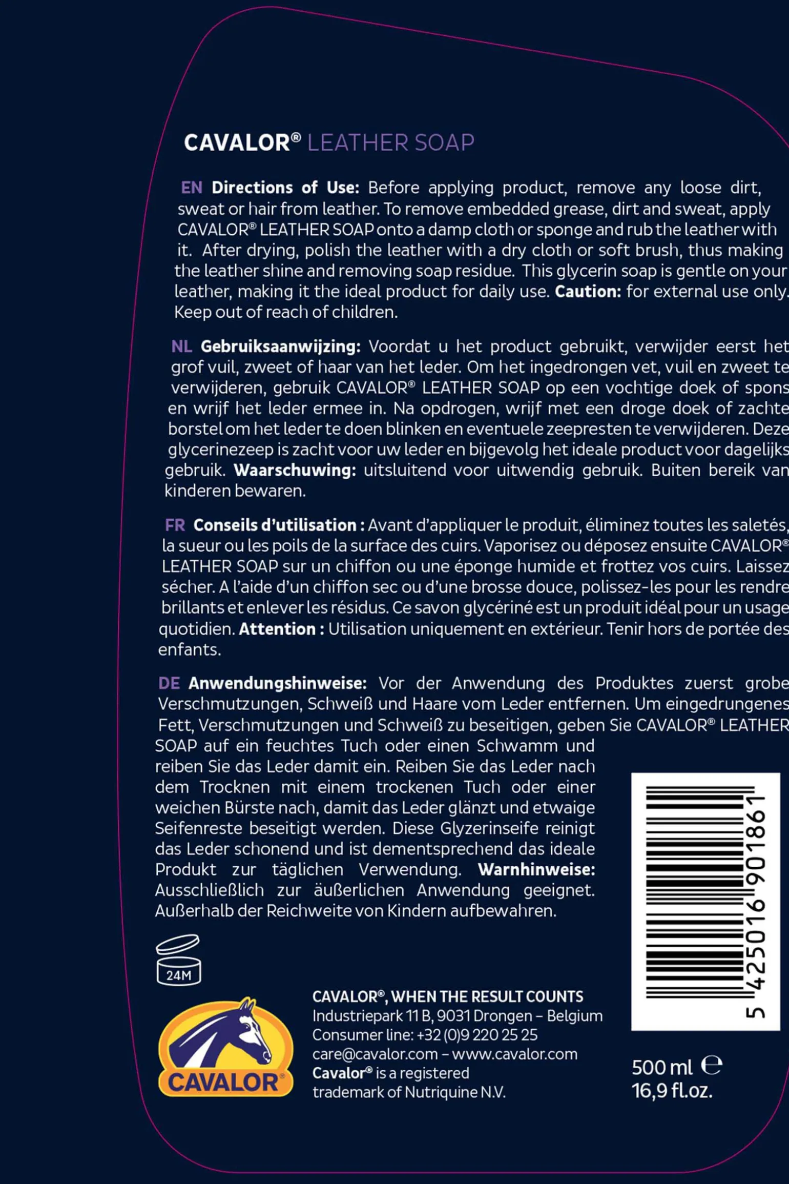 Cavalor Leather Soap 500 ml