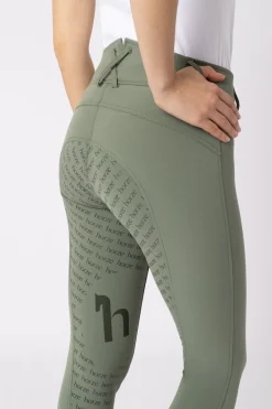 Helforsterkede ridebukser med høyt liv og silikon, dame