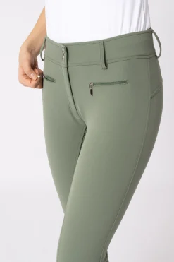 Helforsterkede ridebukser med høyt liv og silikon, dame