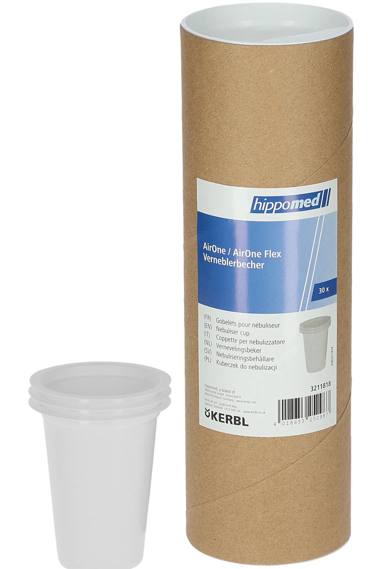 Hippomed forstøverkopper til AirOne/AirOne Flex, 30 stk.
