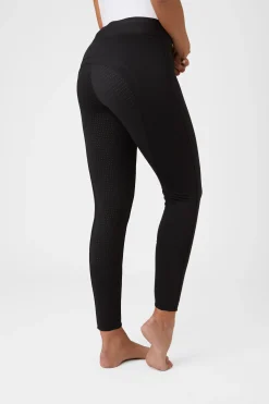 Horze Active helforsterket vinterridetights med silikon, dame