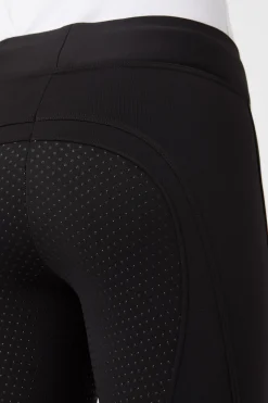 Horze Active helforsterket vinterridetights med silikon, dame