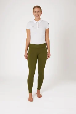 Horze Active helforsterkede ridetights til vinteren med knegrip og telefonlomme