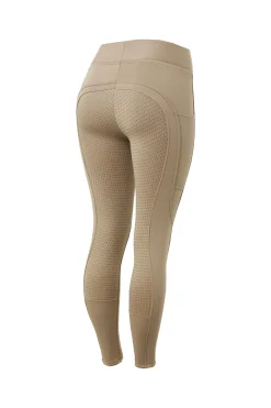 Horze Active helforsterkede ridetights til vinteren med fullgrip og telefonlomme
