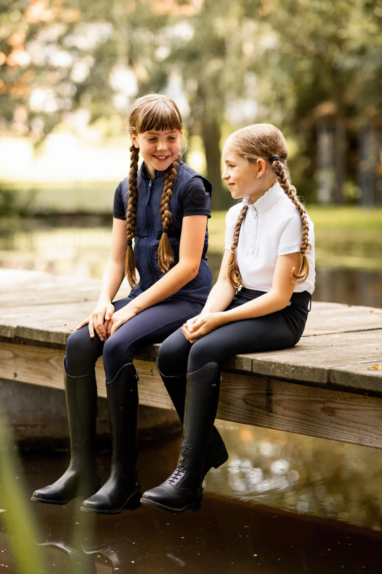 Horze Amber lettfôret klubbvest, barn