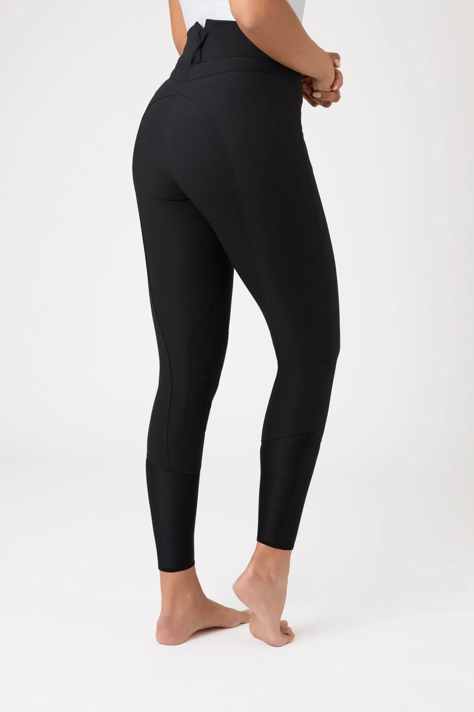 Horze Angelina kneforsterket ridebukse, lett, stretch, lær, dame