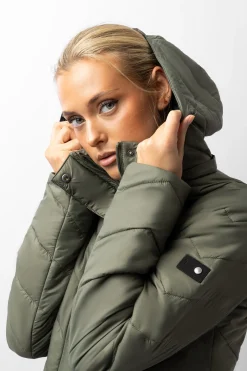 Horze Aurora fôret parkas ridejakke med avtakbar skjorte til dame