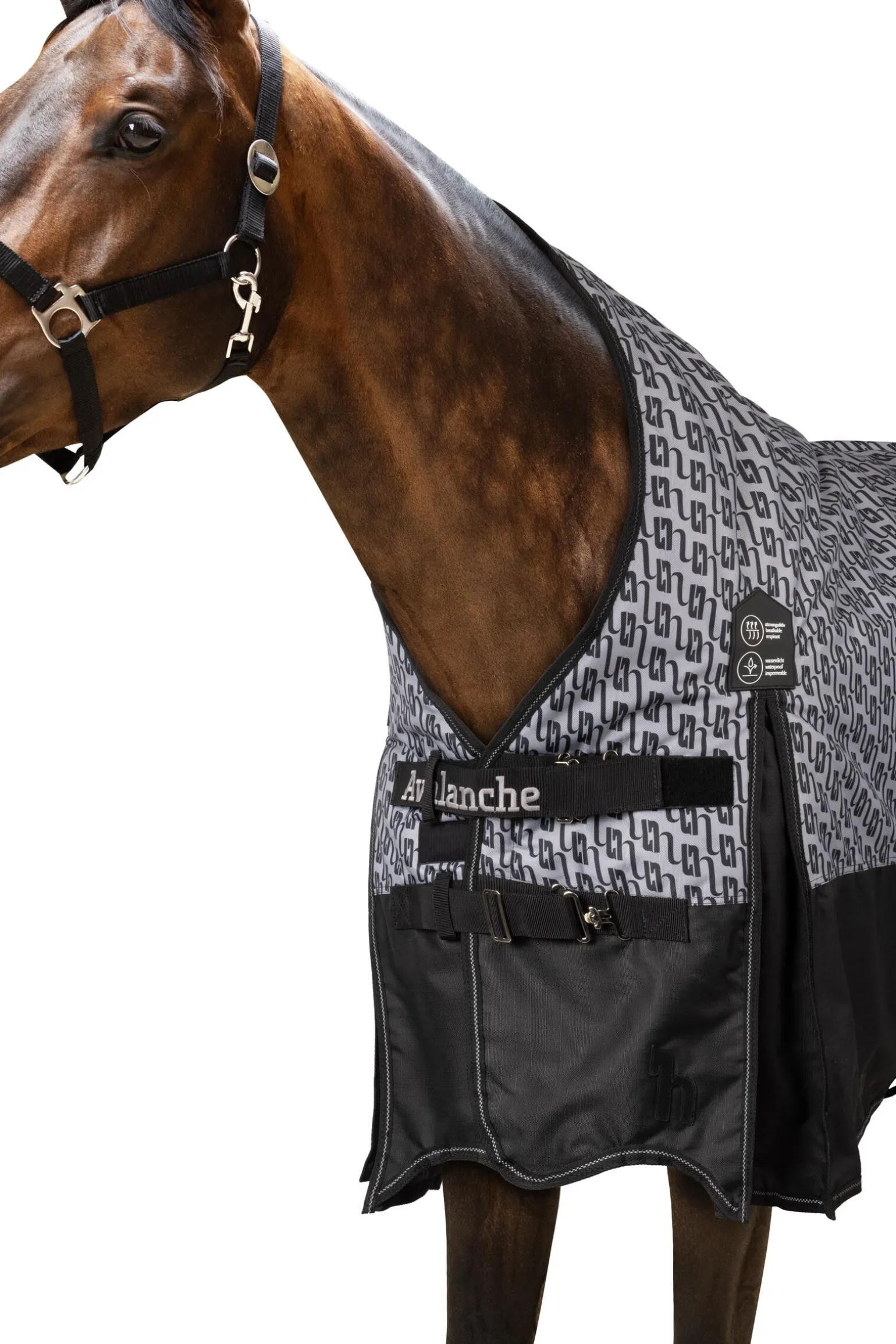 Horze Avalanche 1200D utedekken, medium tykkelse, 150g, halvhøy hals
