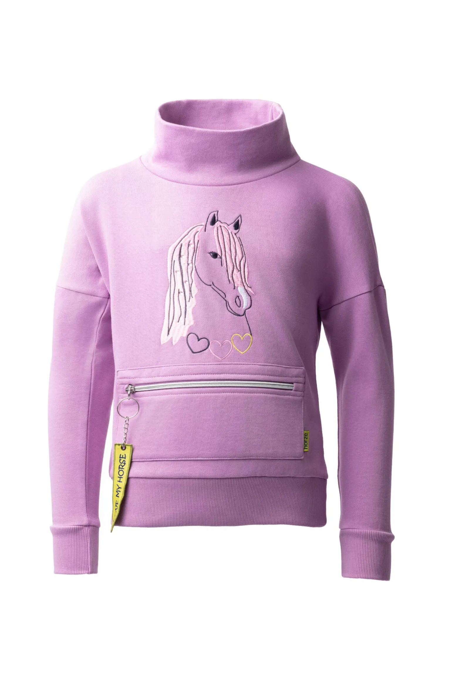 Horze Bruna genser med høy krage til barn