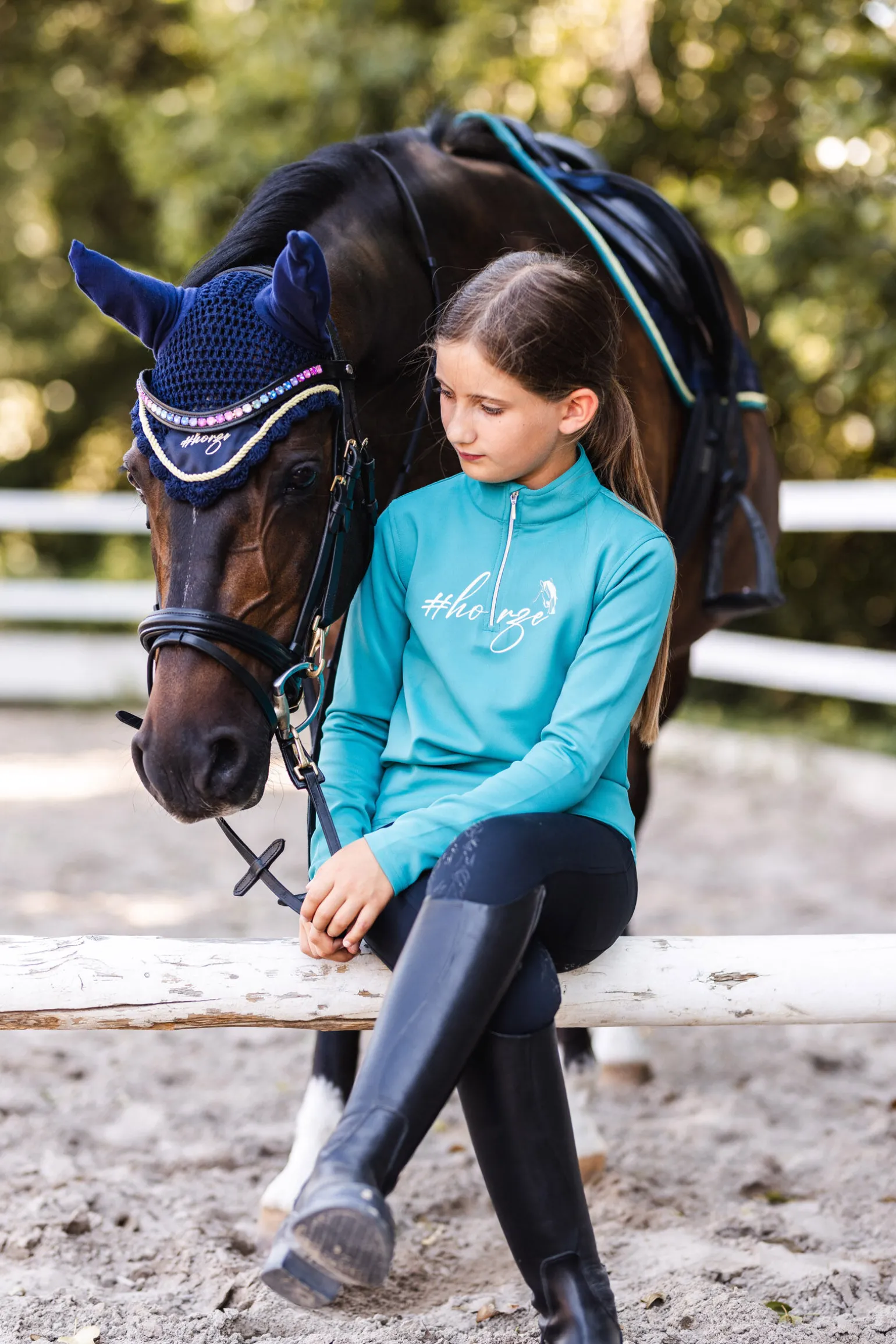 Horze Cosma funksjonell langermet genser til barn