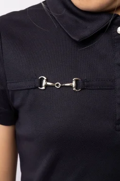 Horze Denise funksjonell kortermet poloskjorte, barn