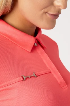 Horze Denise funksjonell kortermet poloskjorte, dame