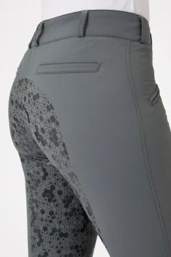 Horze Helforsterkede ridebukser med silikon og høyt liv, dame