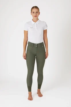 Horze Indira helforsterkede ridebukser med høyt liv til dame