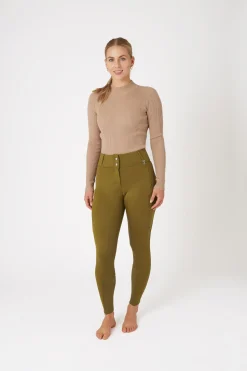 Horze Mira helforsterkede thermo-ridebukser til dame