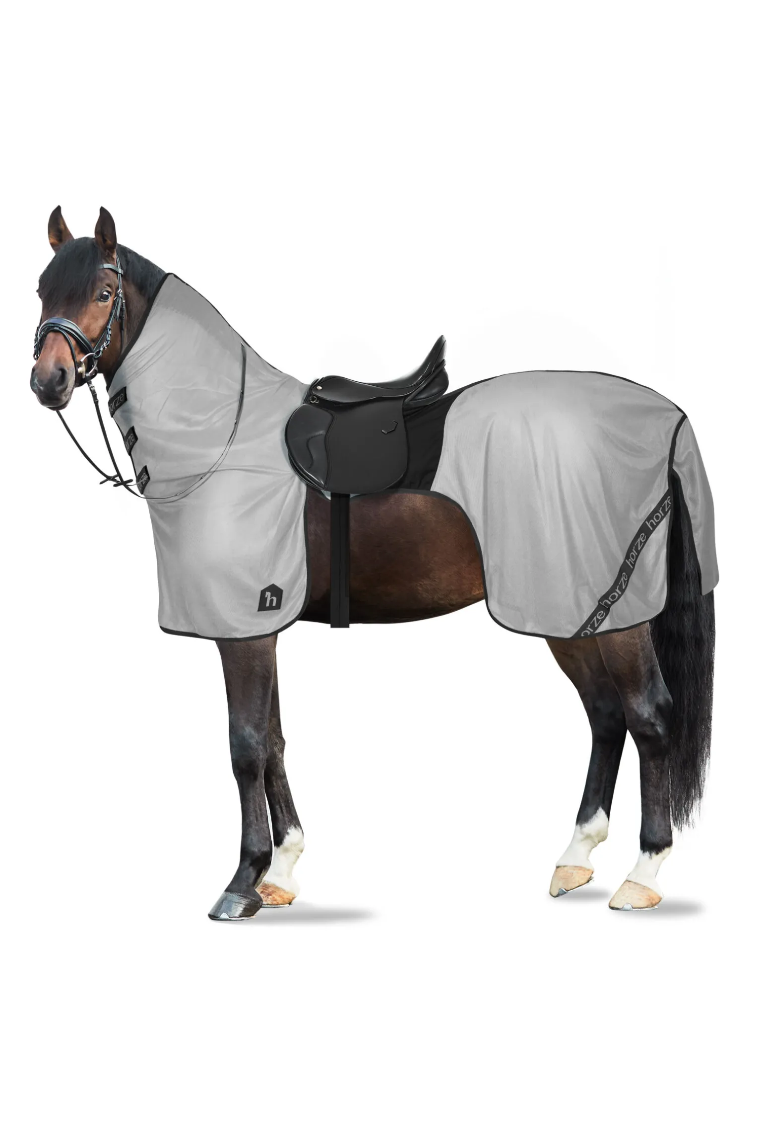 Horze Paso Fino fluedekken til ridning med avtakbar hals og UV-beskyttelse