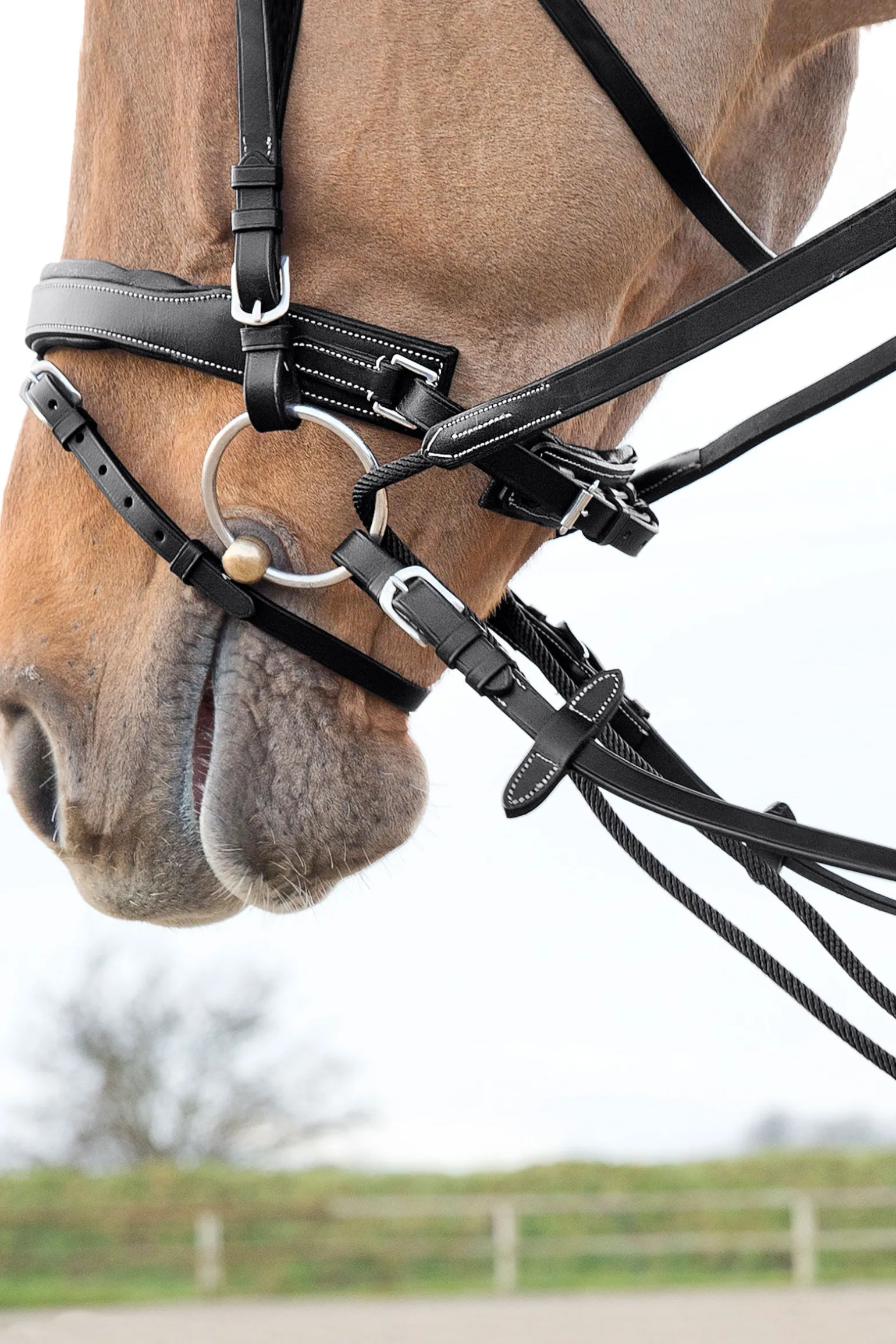 Horze Sparta glidetøyler i nylon/lær