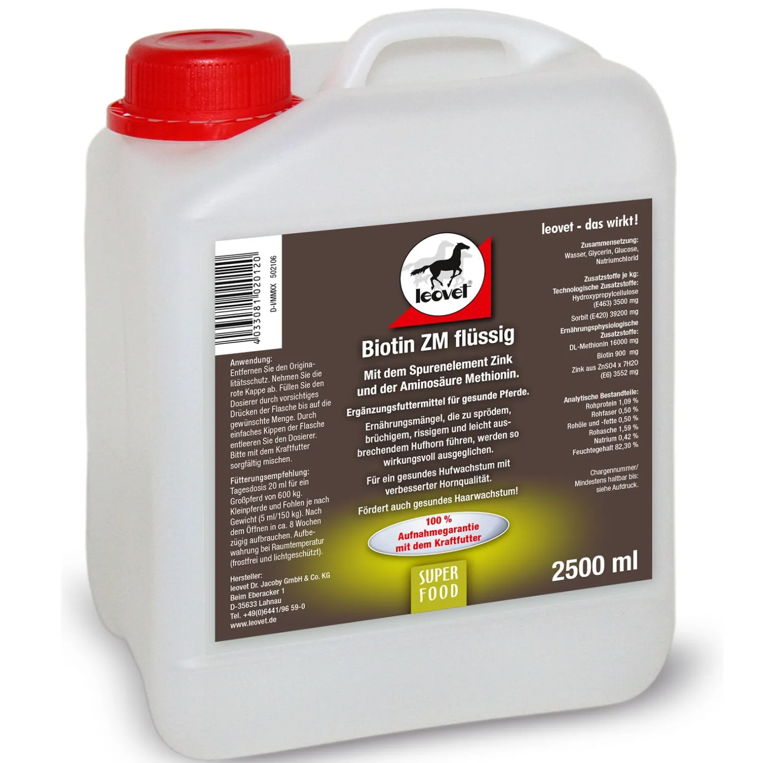 Leovet Biotin ZM flytende, 2500 ml