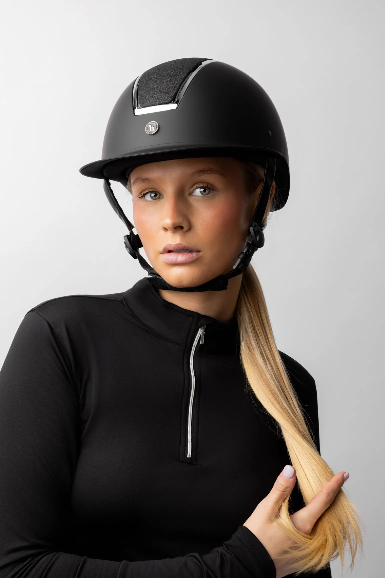 Monarch metallisk II glitterhjelm