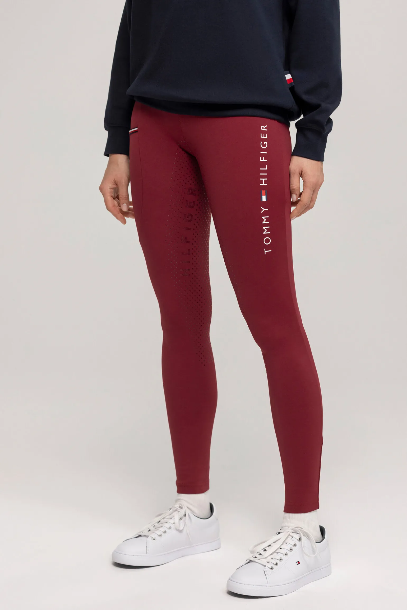 Tommy Hilfiger Equestrian Elmira Vinter-Ridign-tights med full grep for kvinner