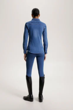 Tommy Hilfiger Equestrian Woodside Stretch Denim skjorte