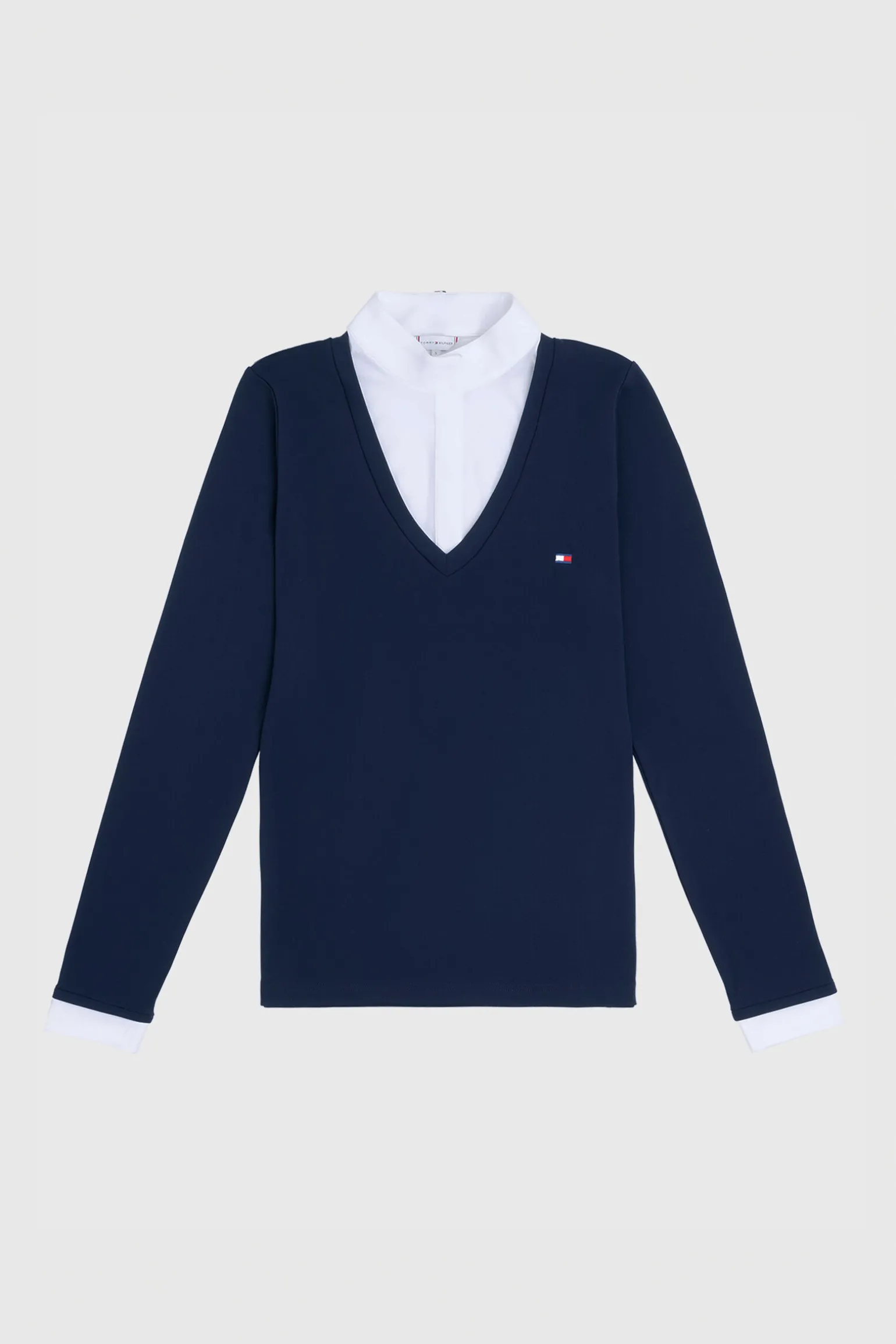 Tommy Hilfiger Equestrian Montana dames 2-i-1 stevneskjorte