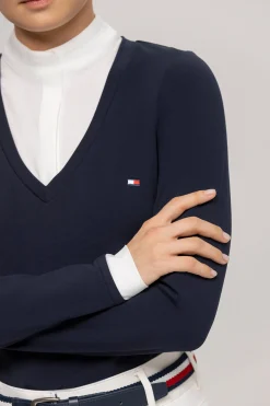 Tommy Hilfiger Equestrian Montana dames 2-i-1 stevneskjorte